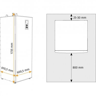 ALPHA INNOTEC L12 Split -HT 12 / 9-12kW šilumos siurblys su 180 L talpa 1