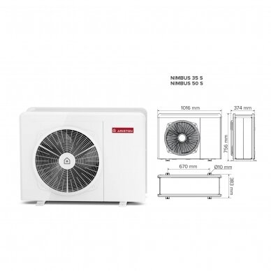 Ariston Nimbus Flex 35S Net šilumos siurblys 6.35kW 3