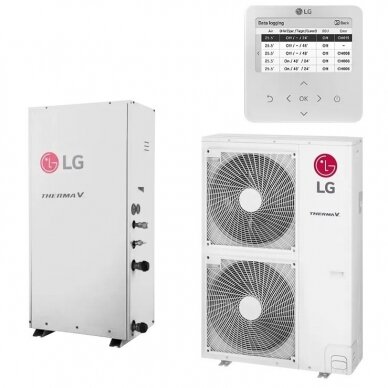 Aukštatemperatūris šilumos siurblys LG Therma V Split HU161HA/HN1610H.16kW