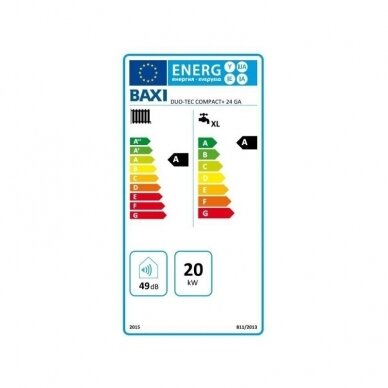 BAXI DUO-TEC COMPACT 24 GA dujinis kondensacinis katilas 3