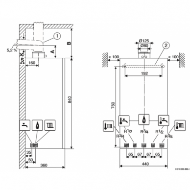 BUDERUS LOGAMAX PLUS GB172i 14 dujinis kondensacinis katilas 2