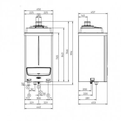 Immergas Victrix Pro 100 2 ErP dujinis katilas 99kW 2