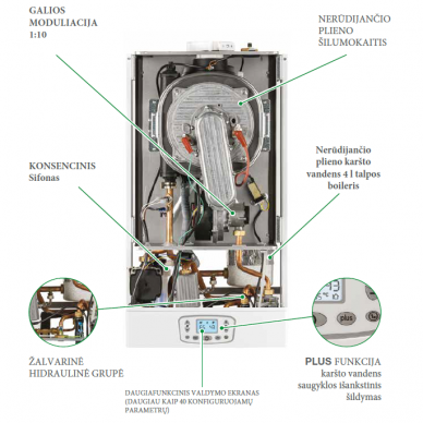 Italtherm Time Micro Class 27 K dujinis kondensacinis katilas 1