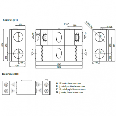 KOMFOVENT DOMEKT R-700-F rekuperatorius C6M 2