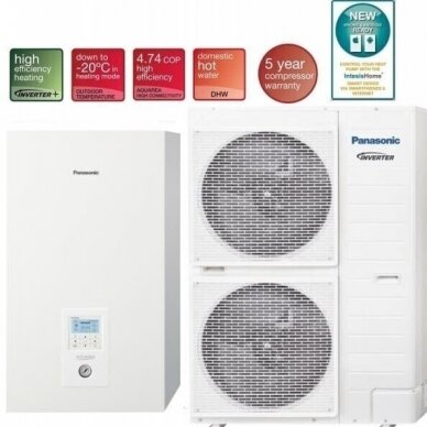 PANASONIC AQUAREA BI BLOC T-CAP WH-SXC16H9E8 WH-UX16HE8 16 kW šilumos siurblys 1