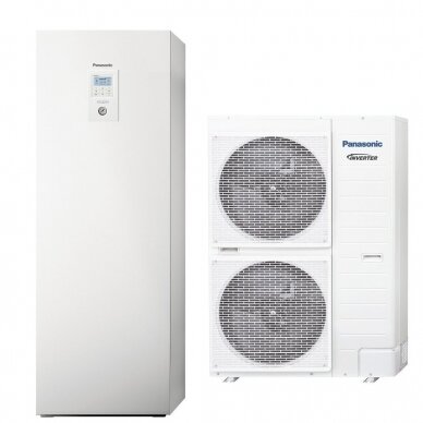 PANASONIC AQUAREA šilumos siurblys oras-vanduo 12kW "viskas viename" 3 fazių su integruotu boileriu WH-ADC0916H9E8 WH-UD12HE8