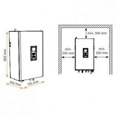 Šilumos siurblys oras-vanduo Alpha Innotec L12 Split - HM12 / 9-12kW 1