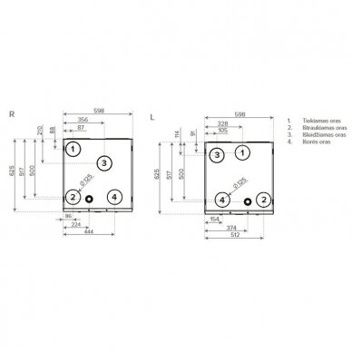 Vallox 99 MV CF rekuperatorius 93 m3/val. 1